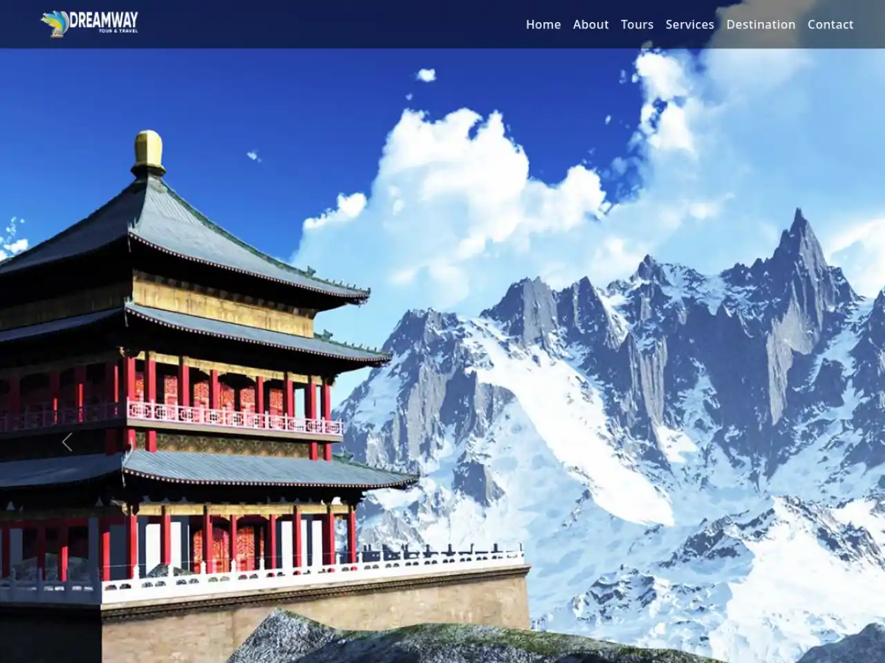 Dreamway Tours — Travel Agency website design in Madarihat, Alipurduar District