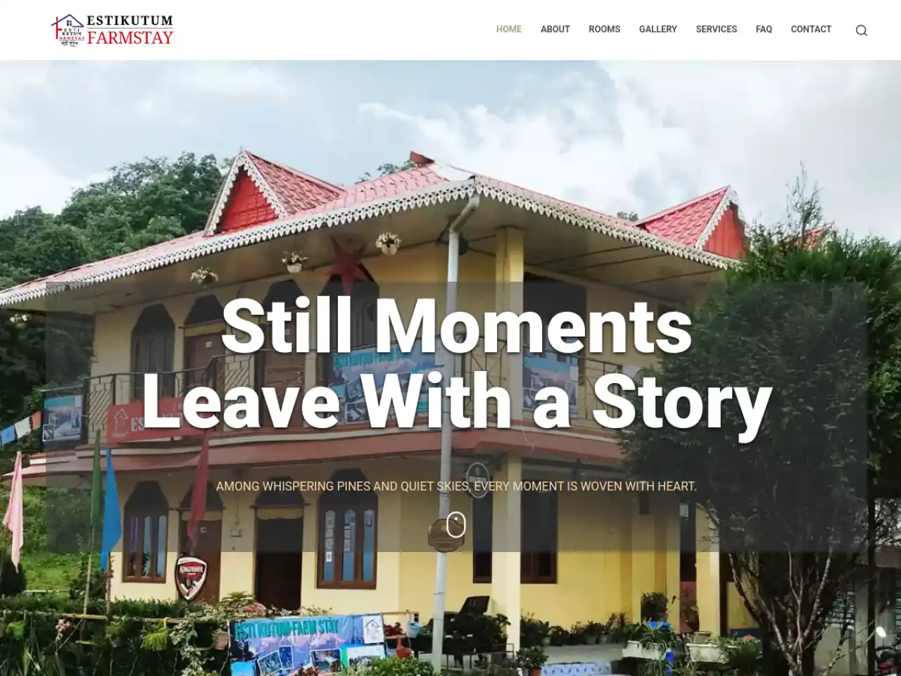 Estikutum Farmstay — Farmstay website design in Jhandi, Kalimpong District